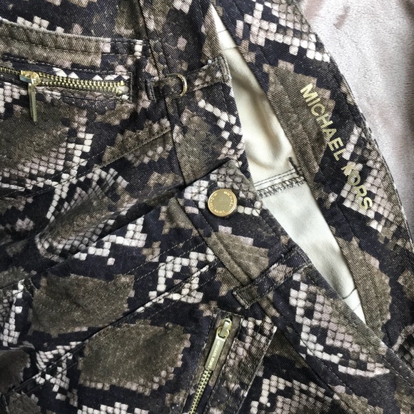 Michael Kors Snakeskin Cargo Pants - Picture 2 of 4